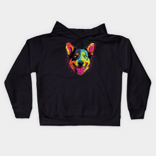 Australian Cattle Dog Smiling Kids Hoodie